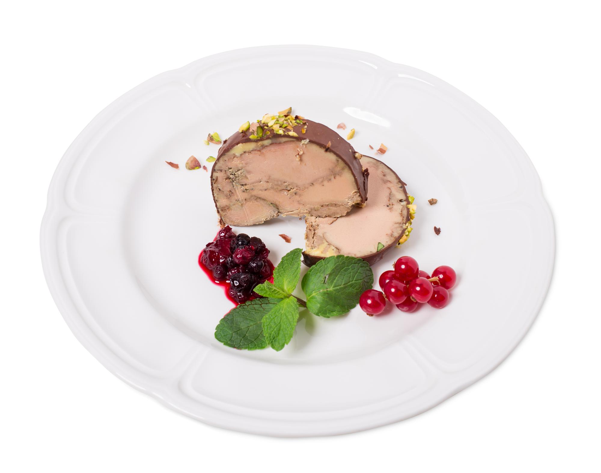 Plated seasonal main course with garnish